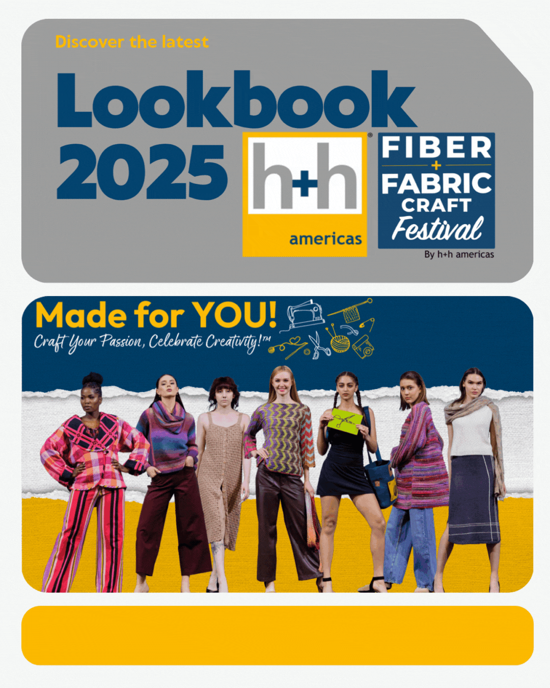 Discover the 2025 h+h americas Lookbook – “Made for YOU!” | Free Download Now Available instagram post crafting inspiration (1)