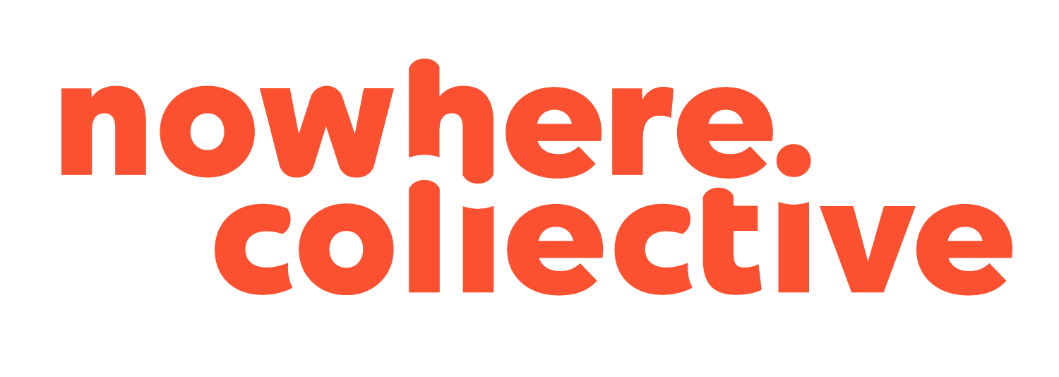 nowherecollective logo stacked orange web